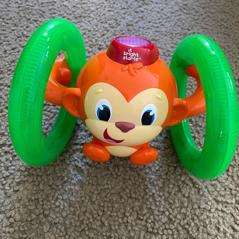 🌈 Bright Starts Roll & Glow Monkey🌈
